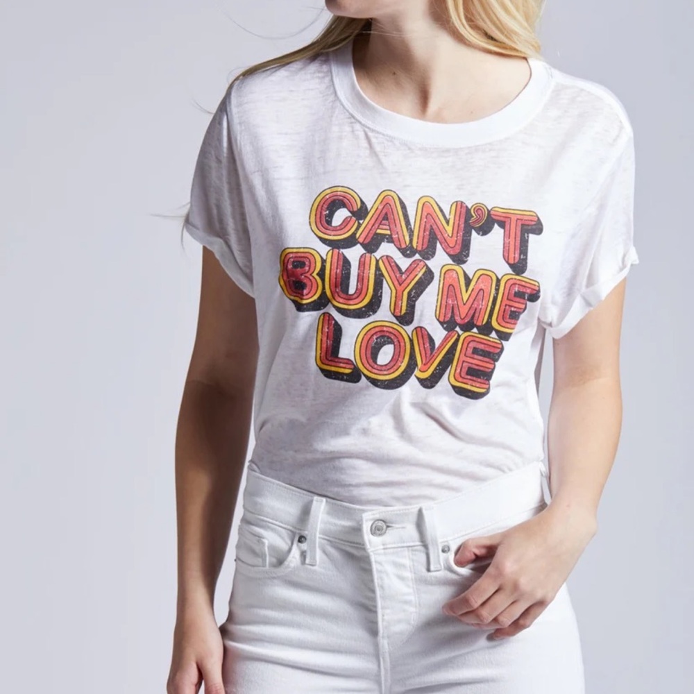 NWOT Recycled Karma White Graphic Tee